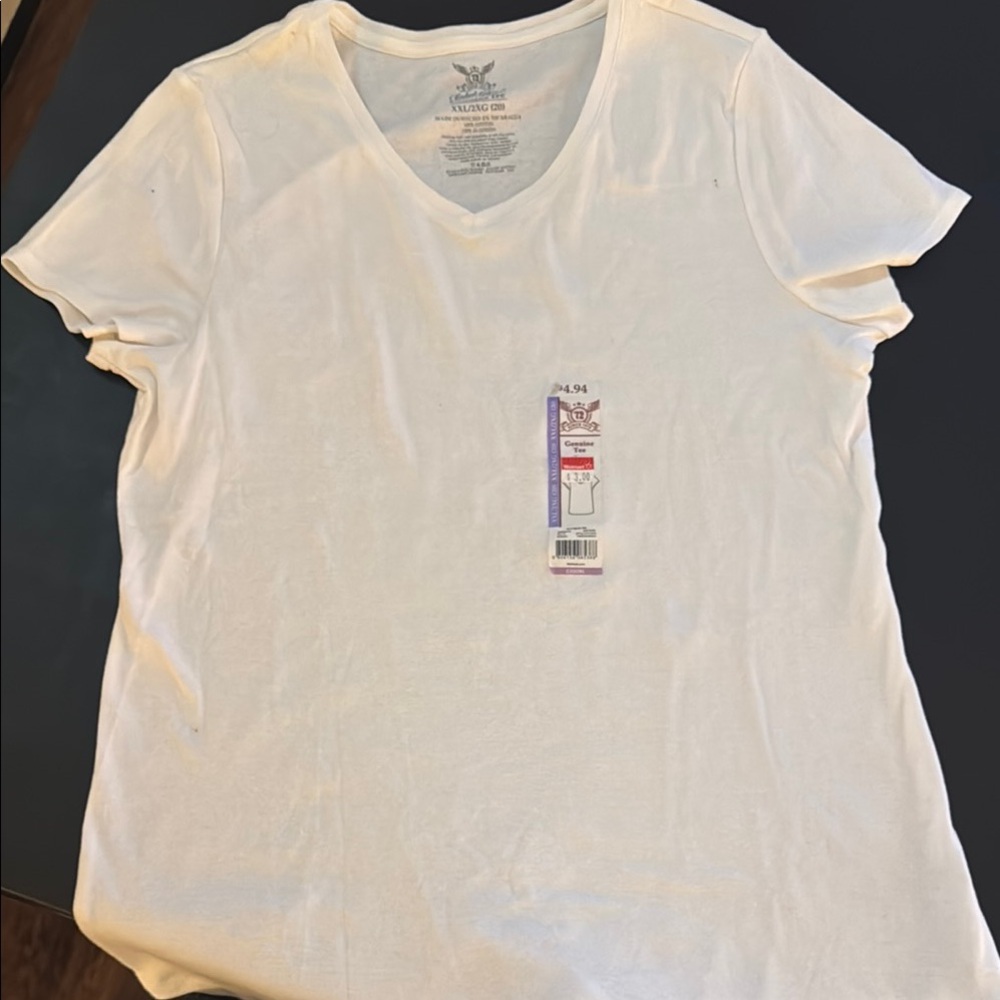 Women's White Short Sleeve Tee